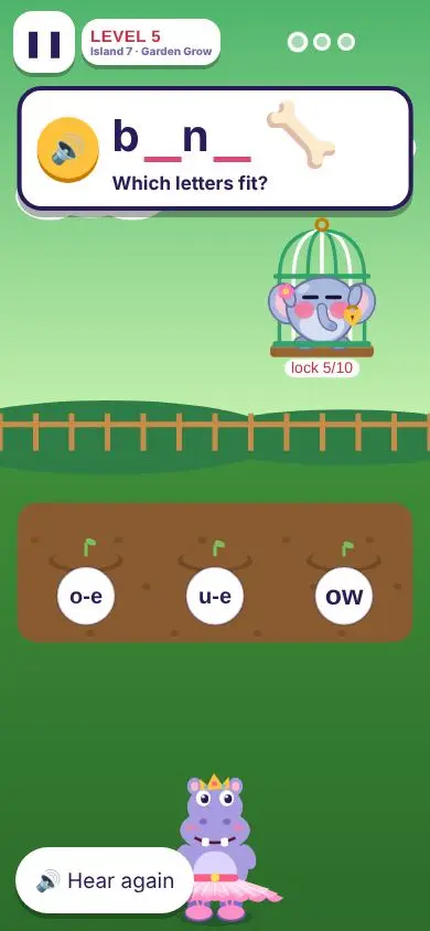 Garden Grow: which letters fit?